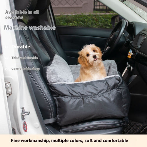 Blue Cloth Dog Cushion Bed 55x50x35cm