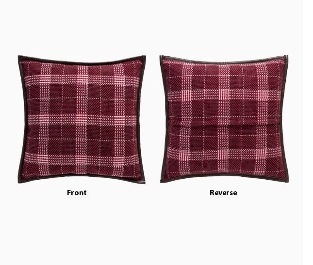 Red Plush Living Room Sofa Cushion for New Year