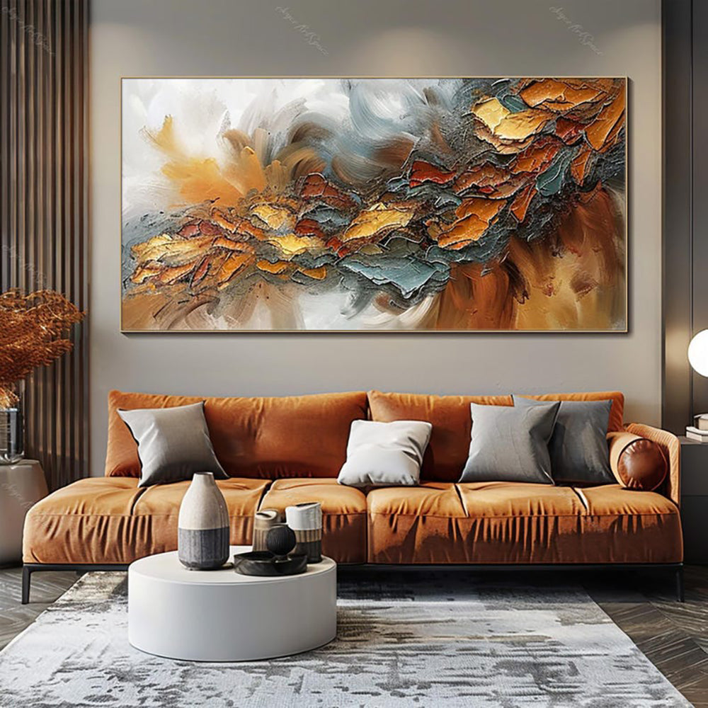 Abstract Hand-Painted Canvas Oil Painting for Home Decor