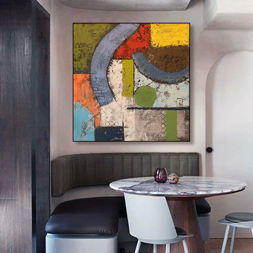 Abstract Hand Painted Oil Canvas Wall Art