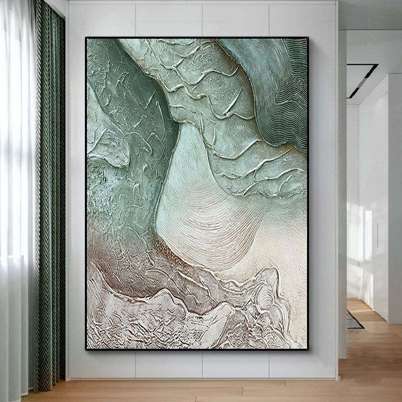 Abstract Hand-Painted Canvas Oil Painting for Living Room