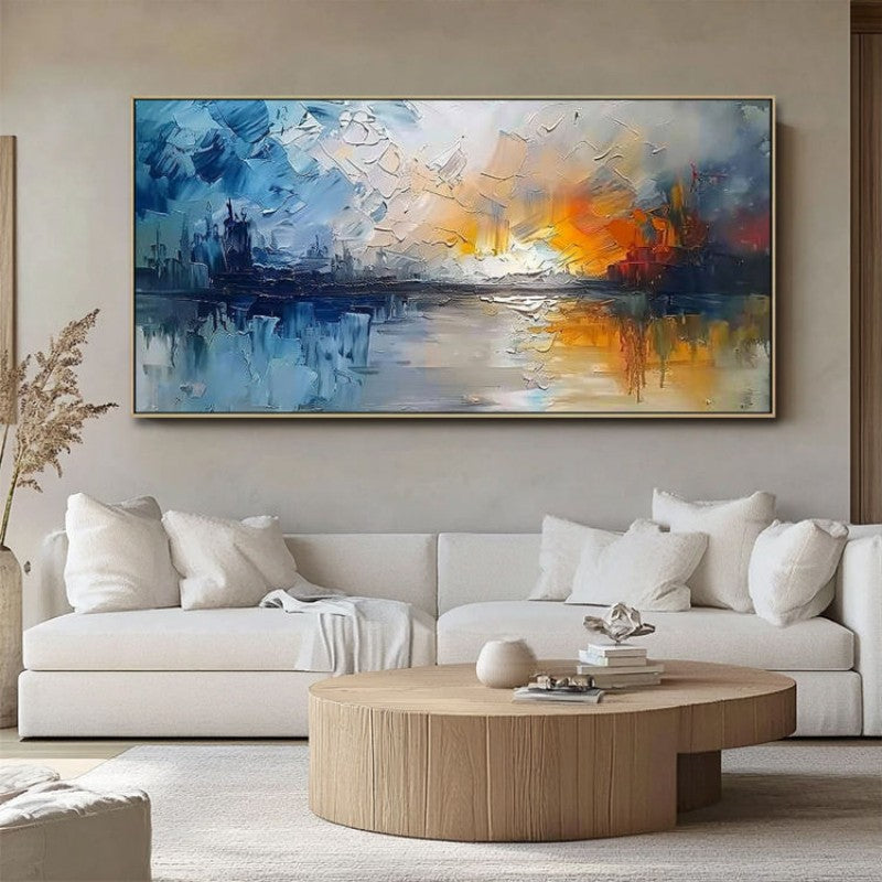 Handmade Oil Painting Landscape Canvas Art for Living Room