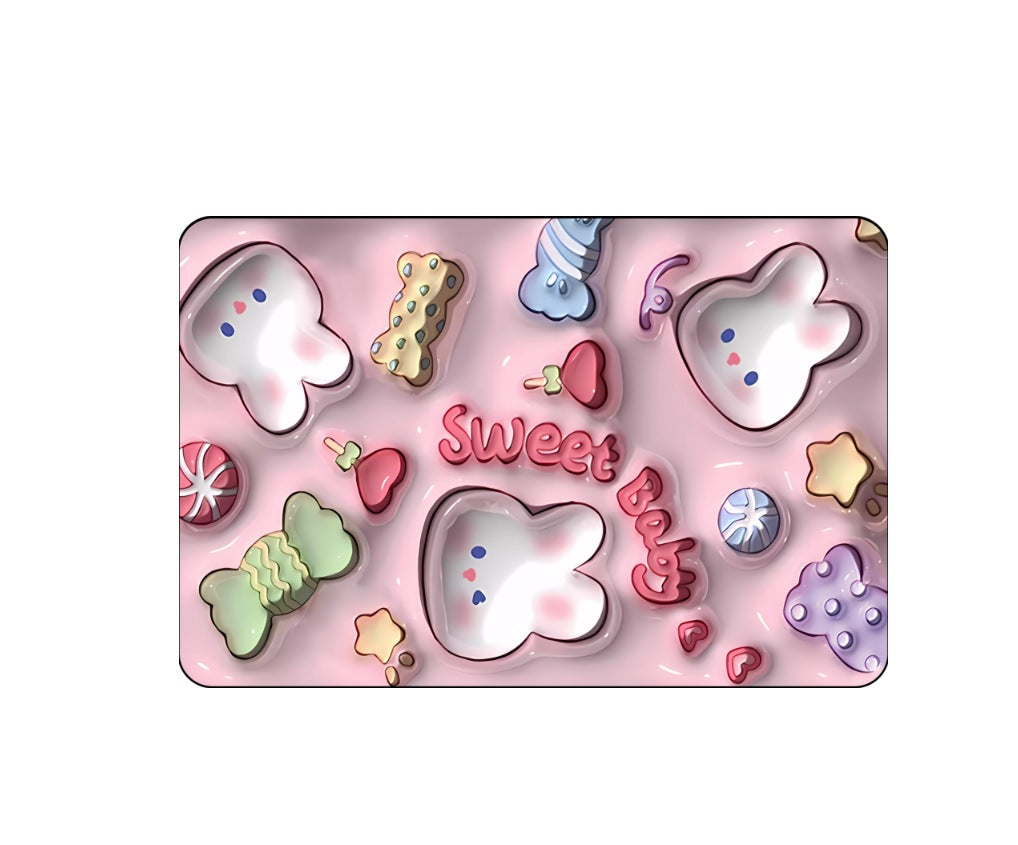 Cartoon Crystal Velvet Floor Mat Home